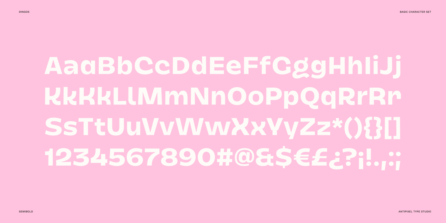 Dingos Font Poster #1