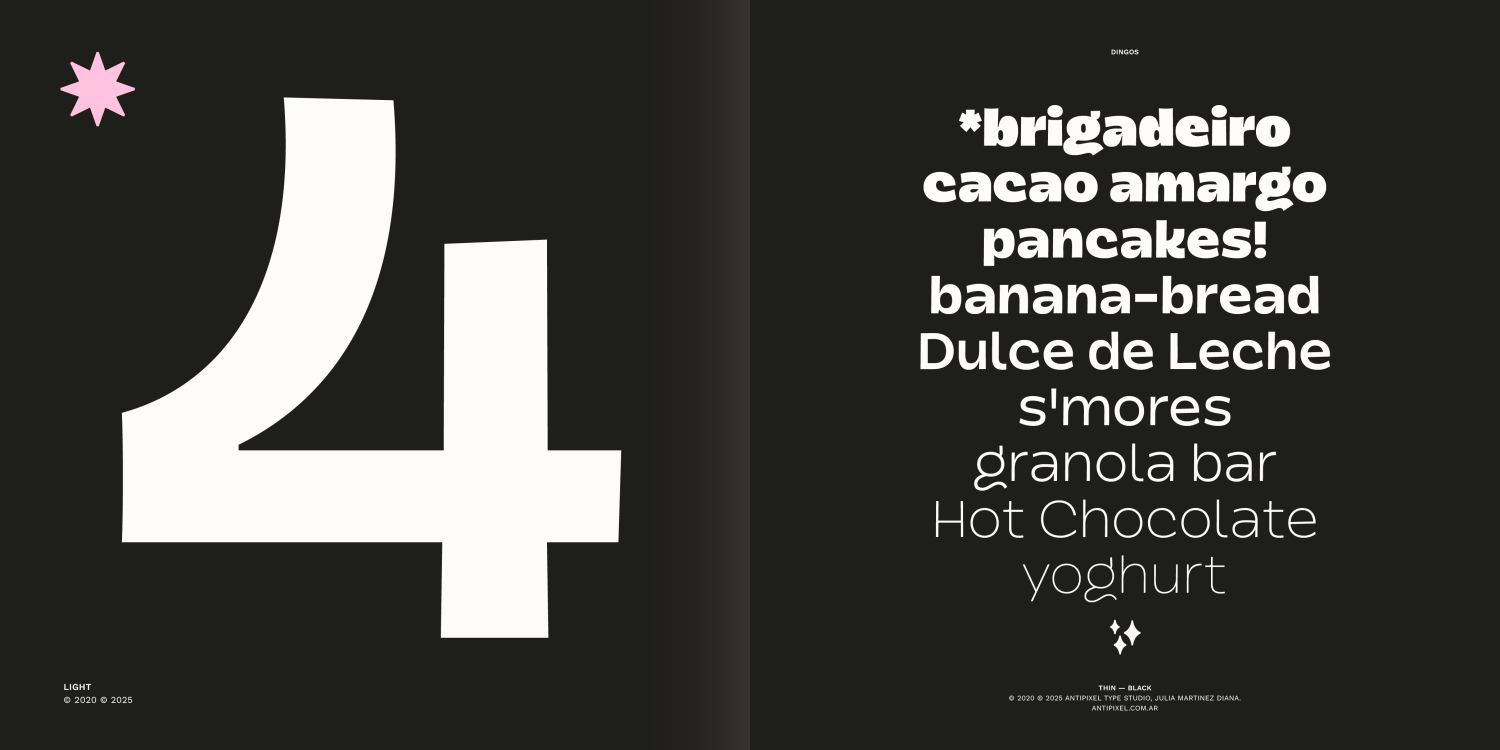 Dingos Font Poster #1