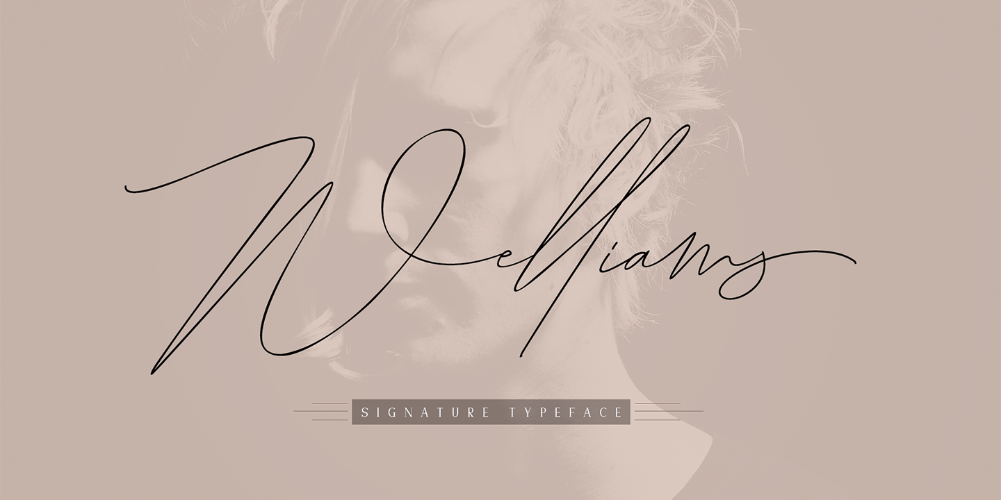 Welliams Font Poster
