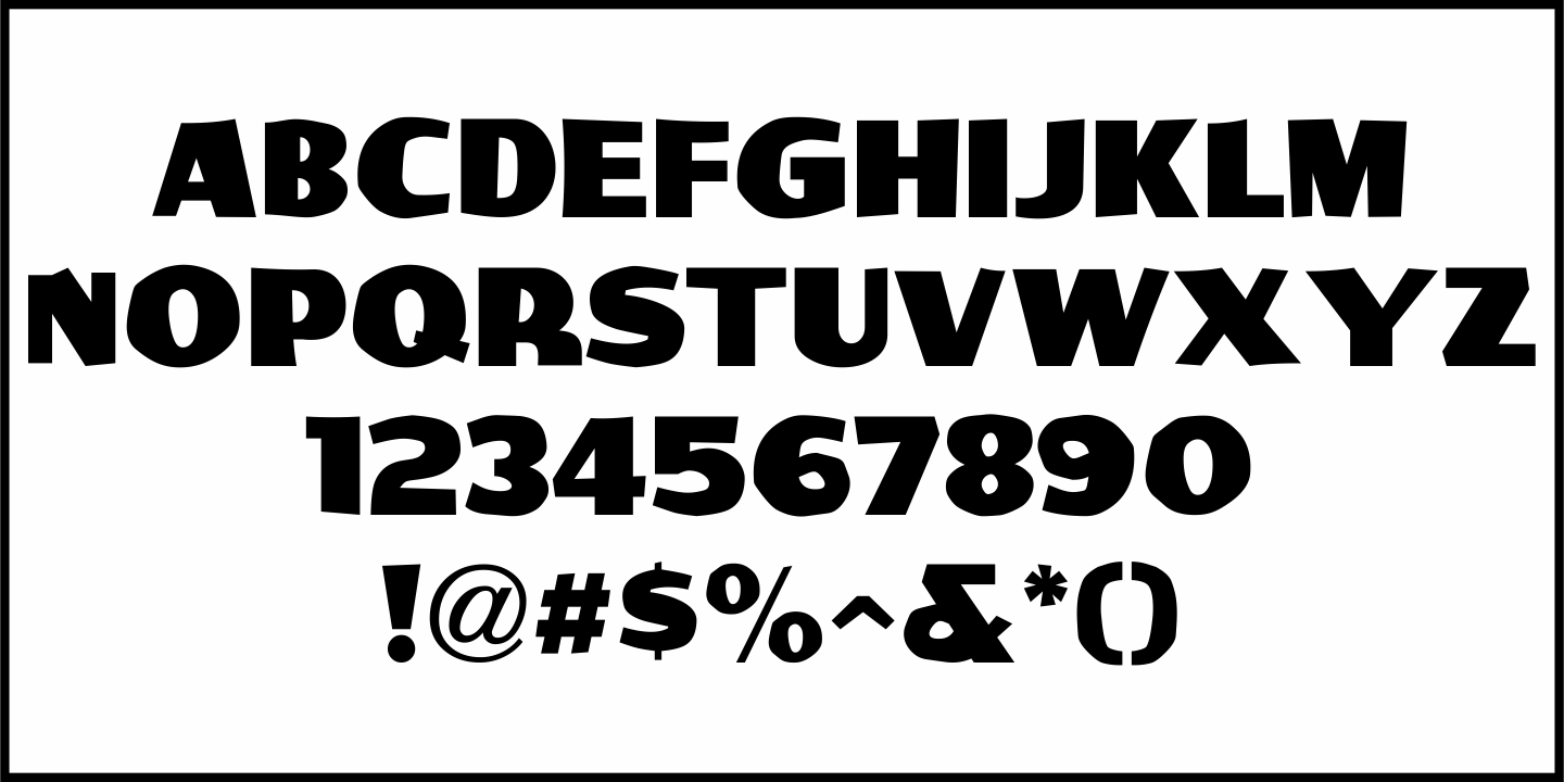 Free Form Retro Font Poster #1