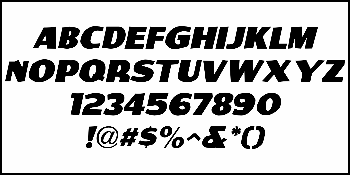 Free Form Retro Font Poster #1