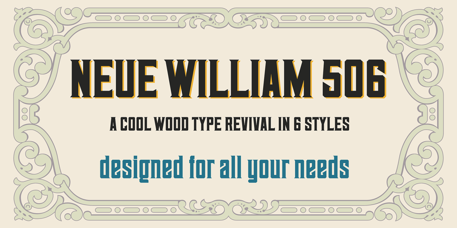 Neue William Font Poster #1