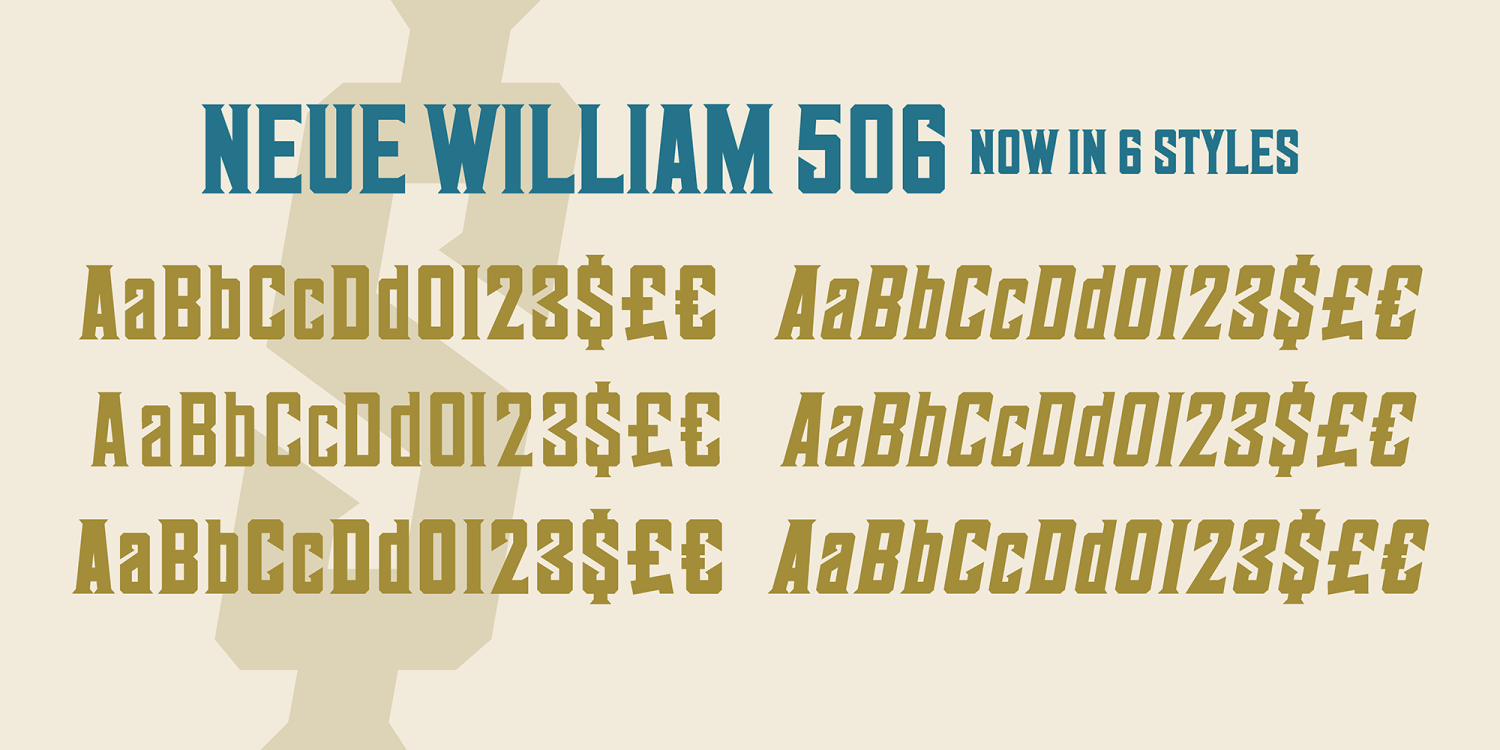 Neue William Font Poster #1