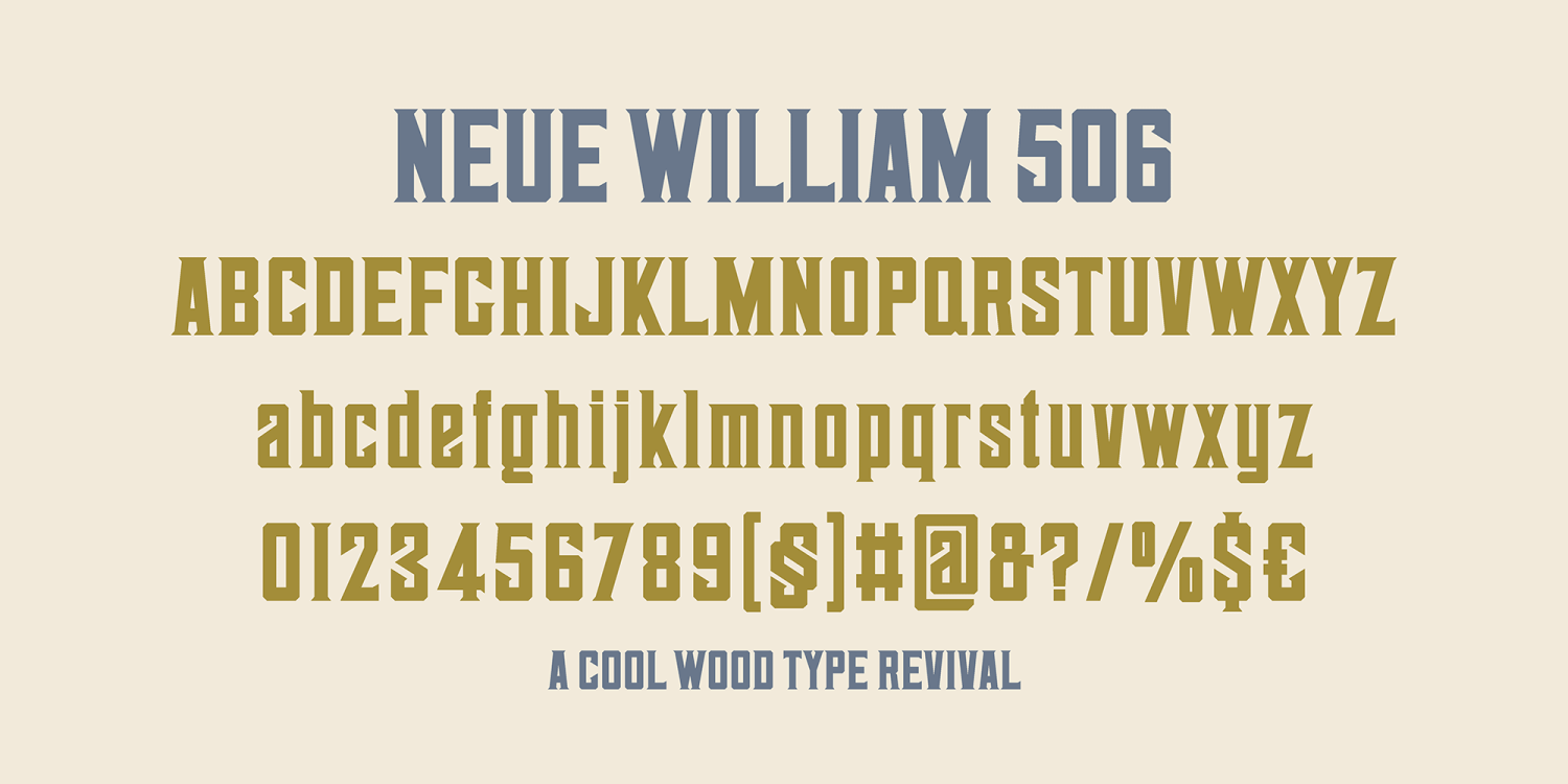 Neue William Font Poster #1