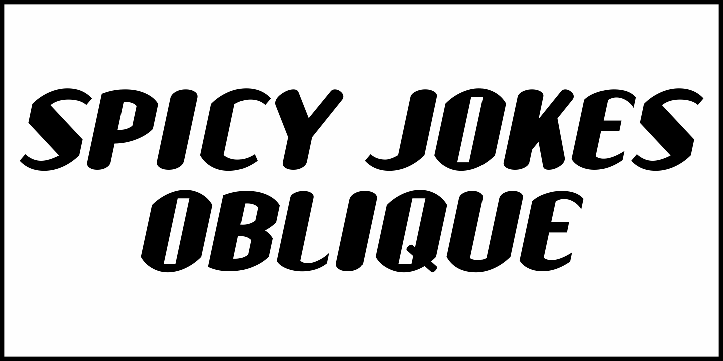 Spicy Jokes JNL Font Poster #4