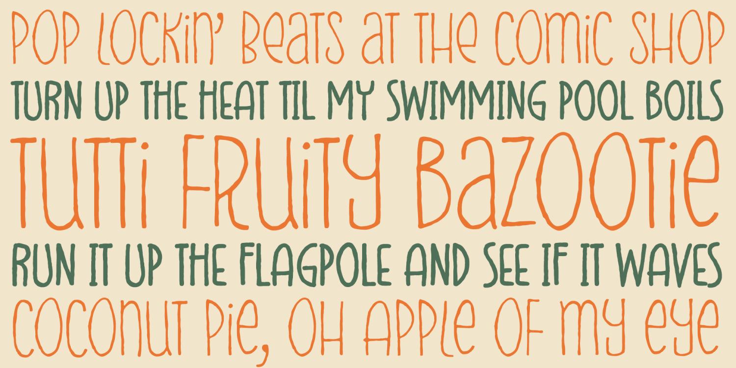 Mister Greeblie Font Poster #1