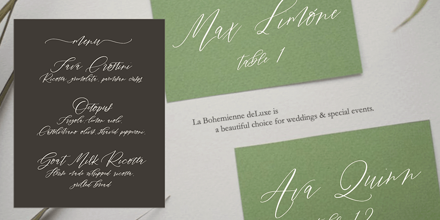La Bohemienne deLuxe Font Poster #1