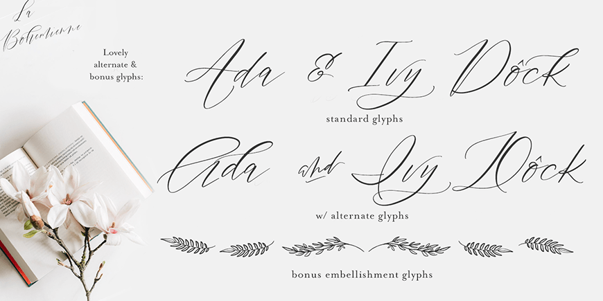 La Bohemienne deLuxe Font Poster #1