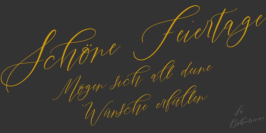 La Bohemienne deLuxe Font Poster #1