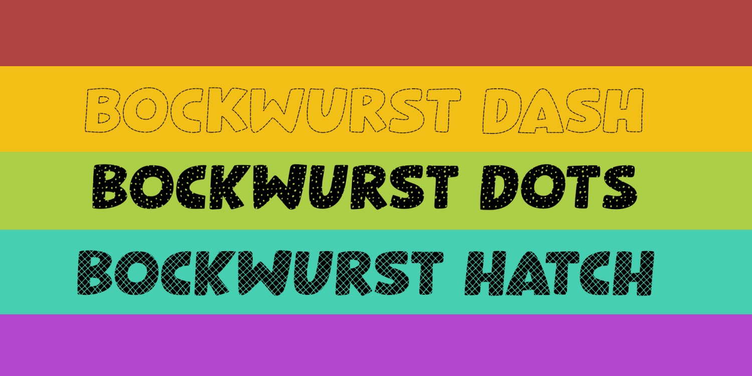 Bockwurst Font Poster #1