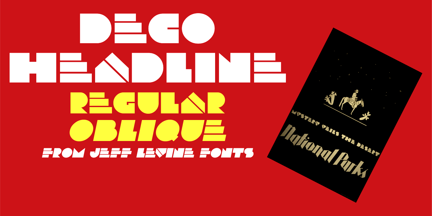 Deco Headline Font Family Poster