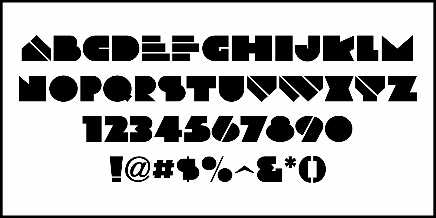 Deco Headline Font Poster #1