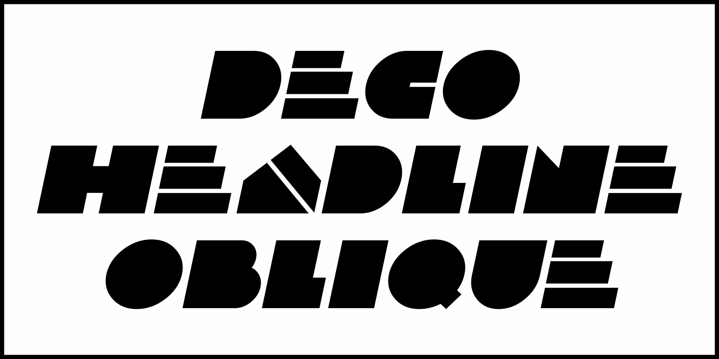 Deco Headline Font Poster #1