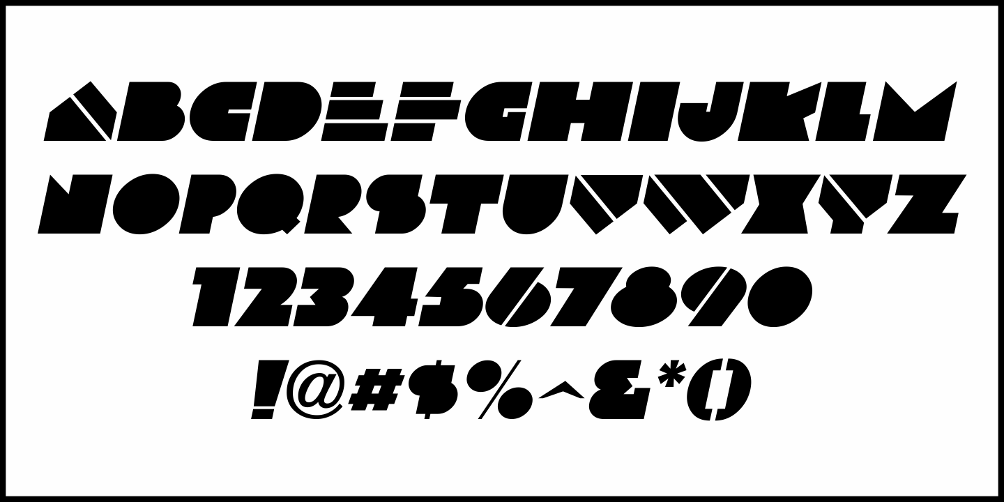 Deco Headline Font Poster #1