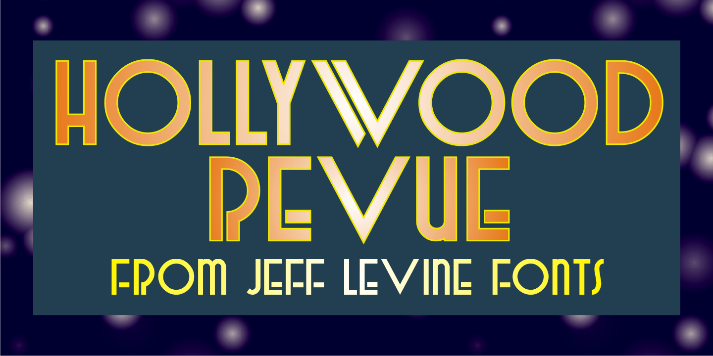 Hollywood Revue Font Family Poster