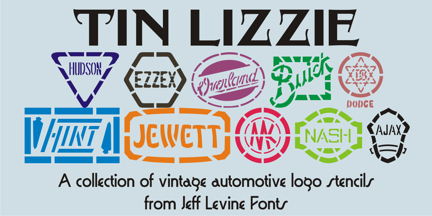 Tin Lizzie Font Poster #1