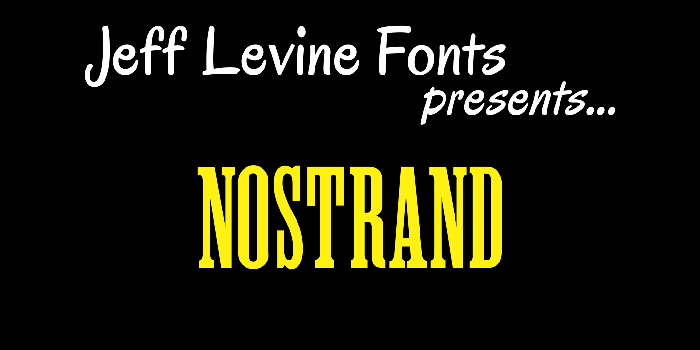 Nostrand Font Family Poster