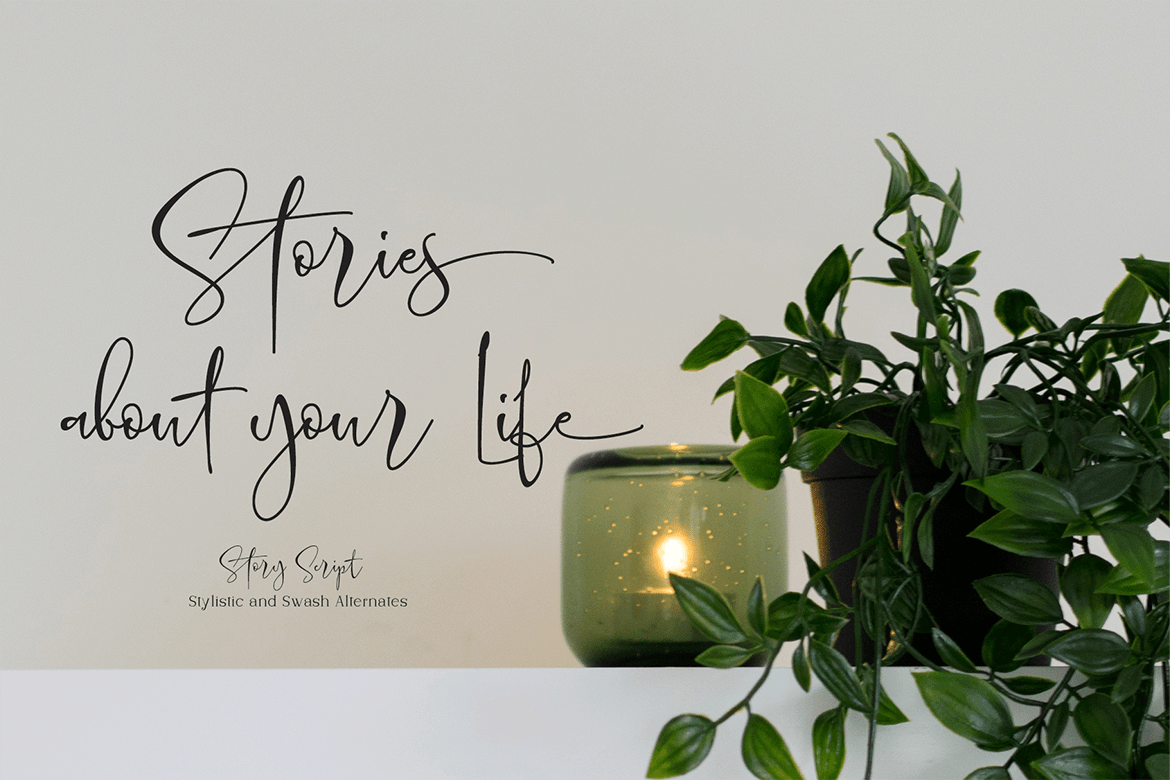 Story Script Font Poster #2