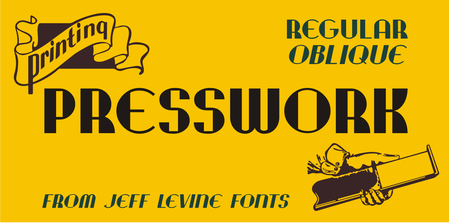 Presswork Font Poster #1