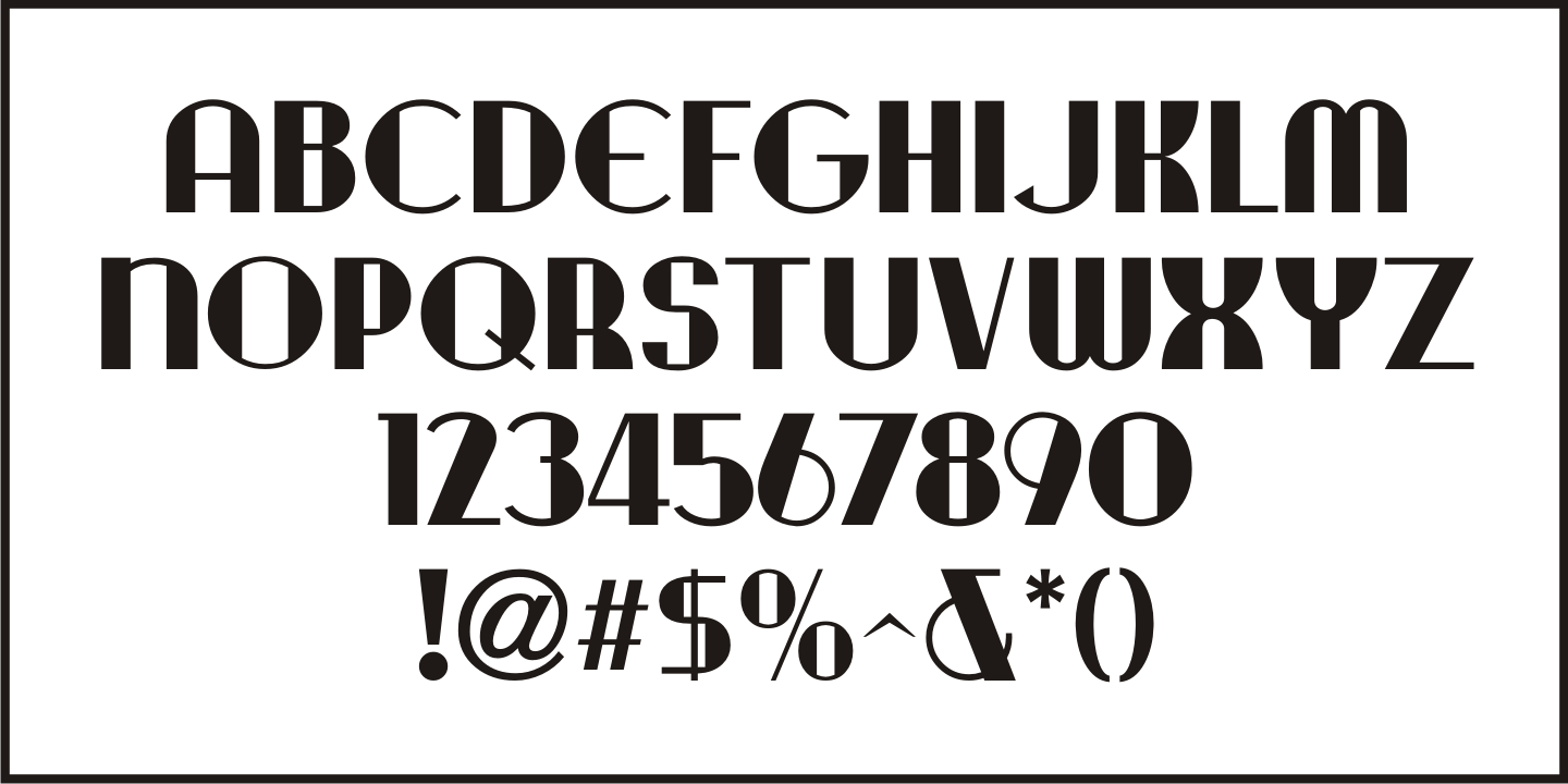 Presswork Font Poster #3