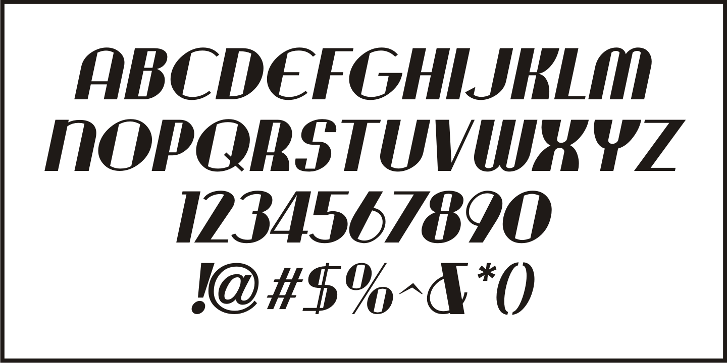 Presswork Font Poster #5