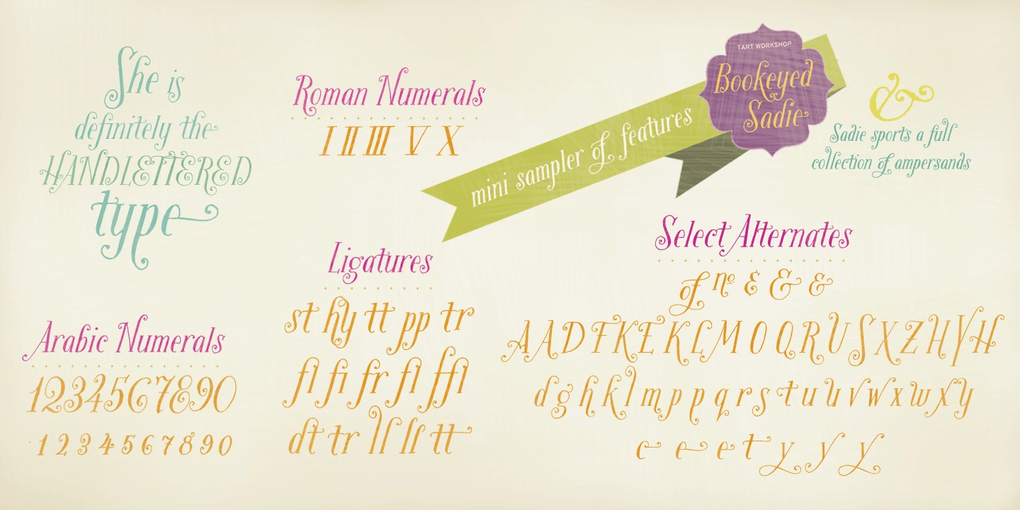 Bookeyed Sadie Ampersands Font Poster #1