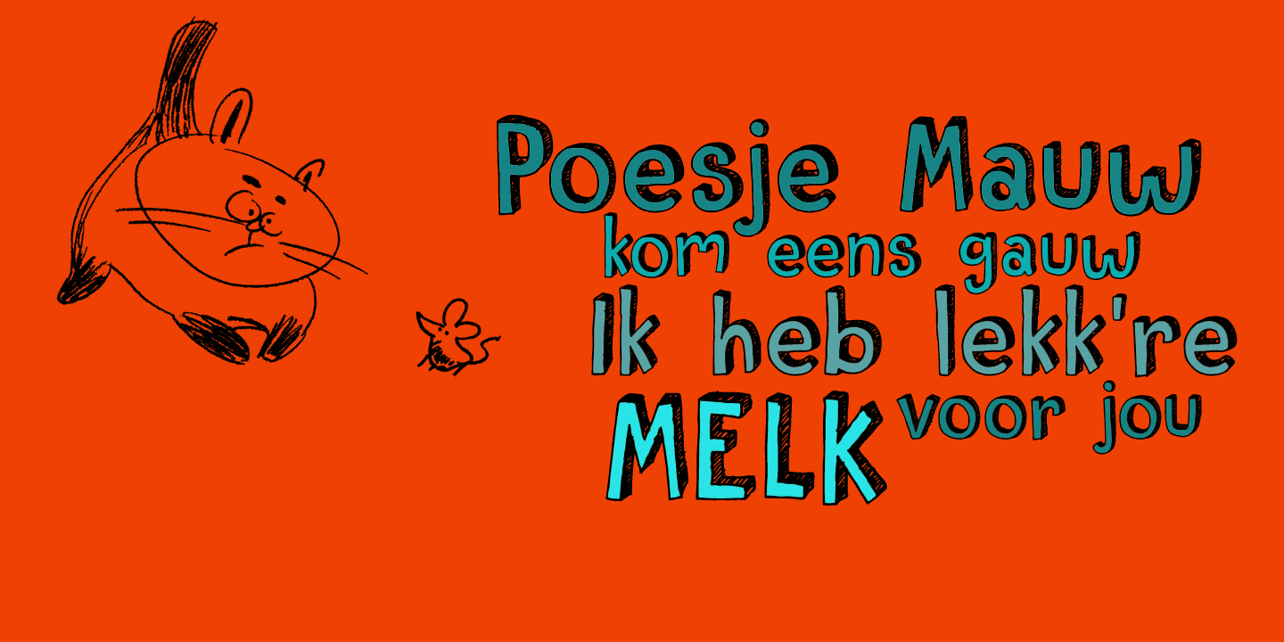 Pusekatt Font Poster #1
