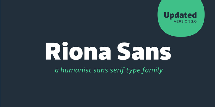 Riona Sans Regular Font Poster #1