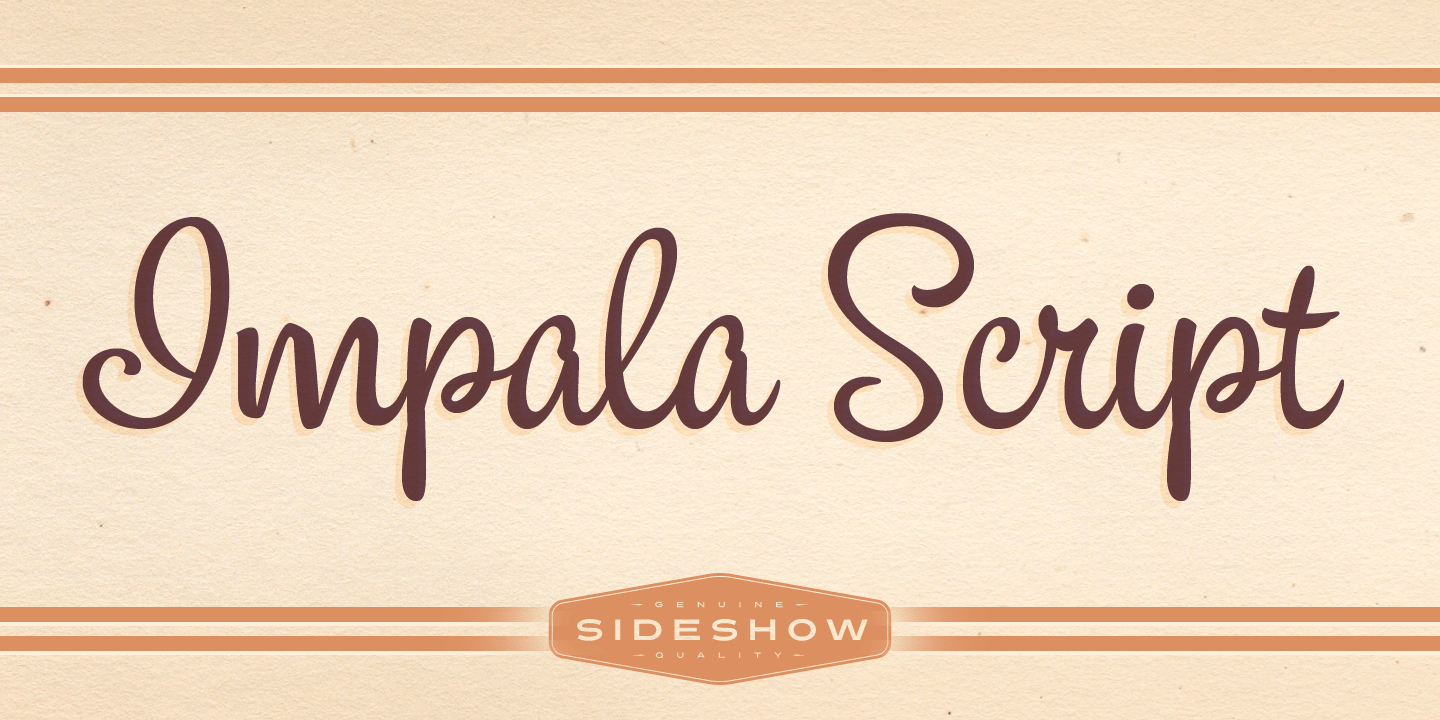 Impala Script Font Poster #1
