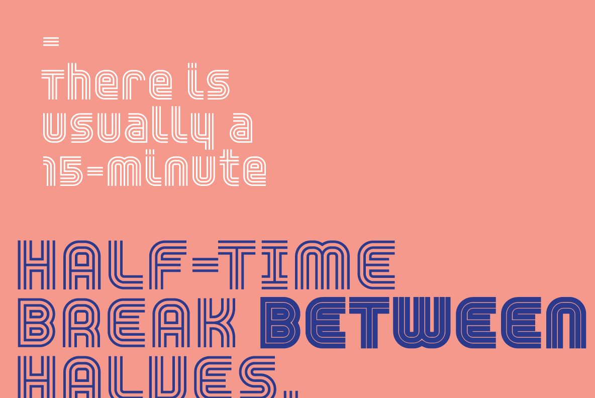 YWFT Trisect Bold Font Poster #1