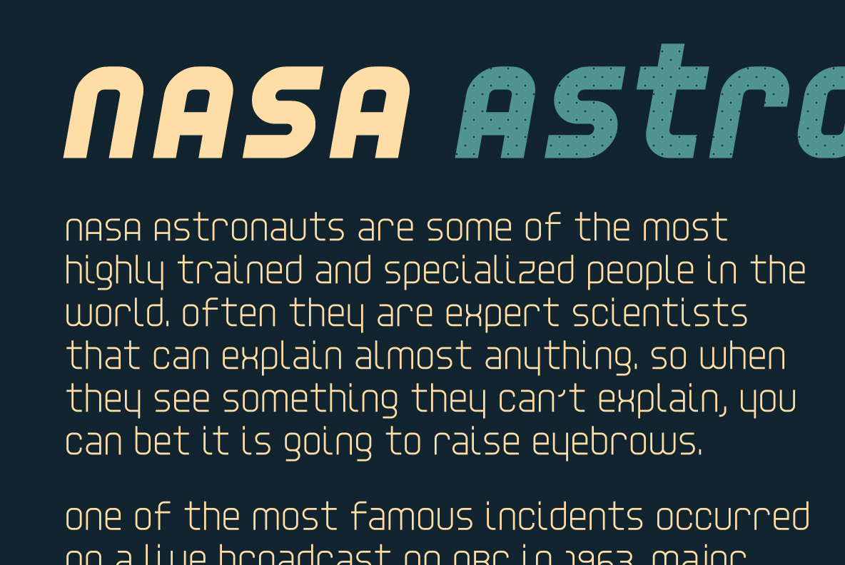 YWFT Unisect Regular Font Poster #1
