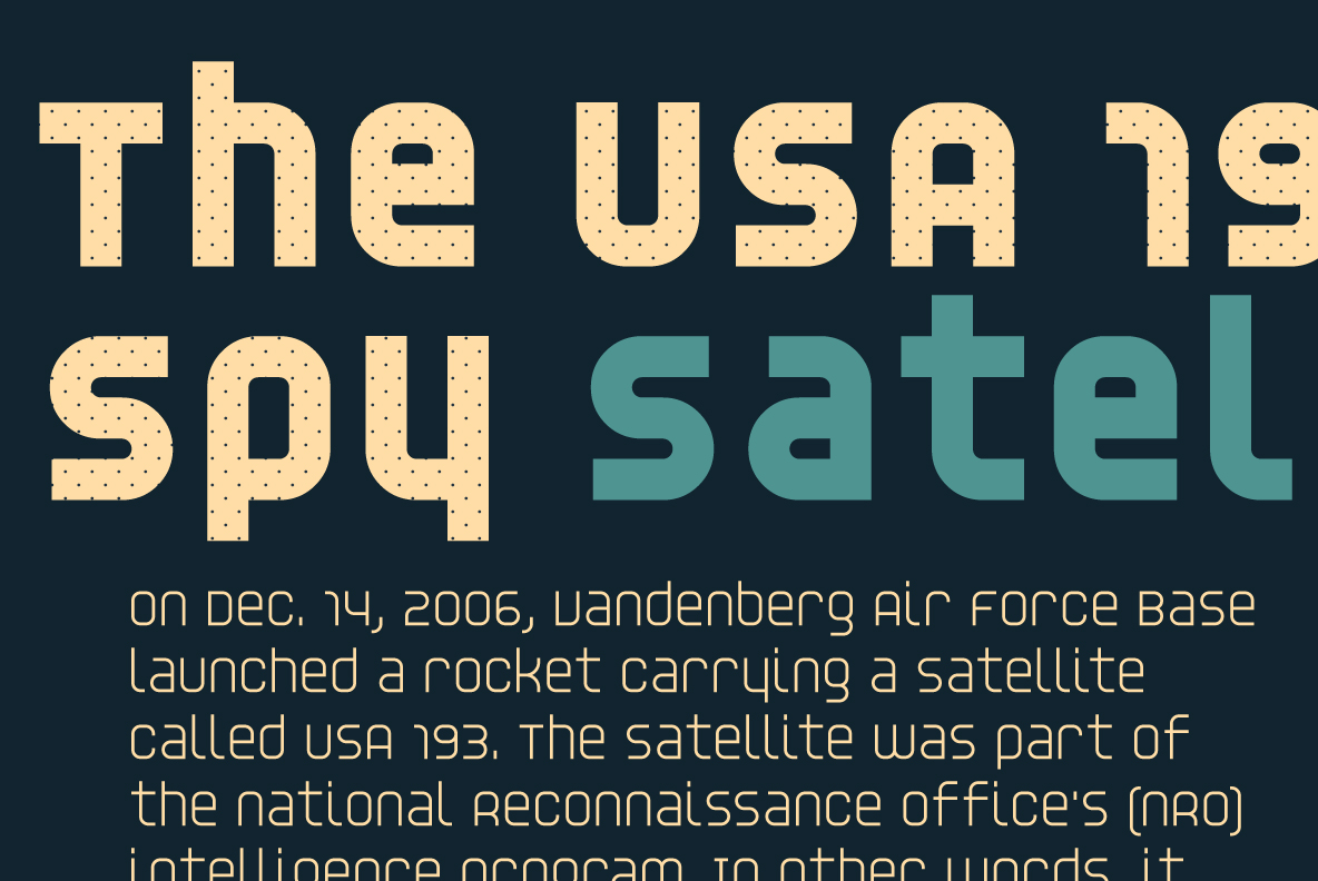 YWFT Unisect Regular Font Poster #1