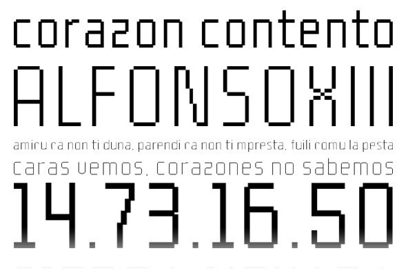 YWFT Processing Regular Font Poster #1