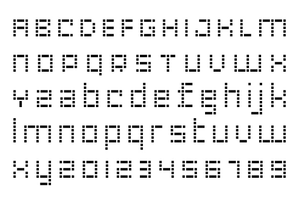YWFT LED Extra Bold Font Poster #1