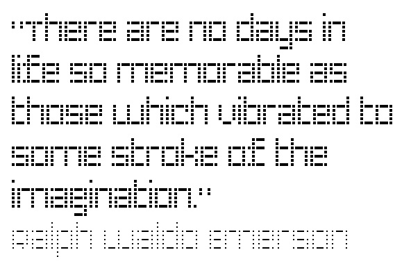 YWFT LED Extra Bold Font Poster #1