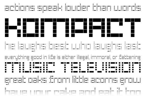 YWFT LED Extra Bold Font Poster #1