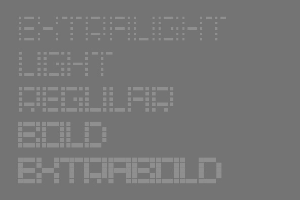 YWFT LED Extra Bold Font Poster #1