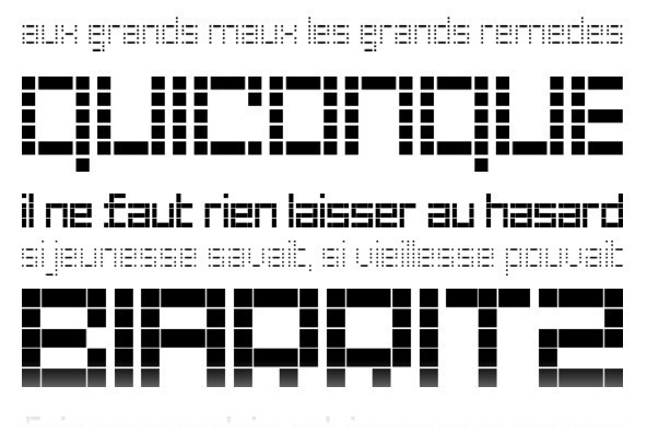 YWFT LED Extra Bold Font Poster #1