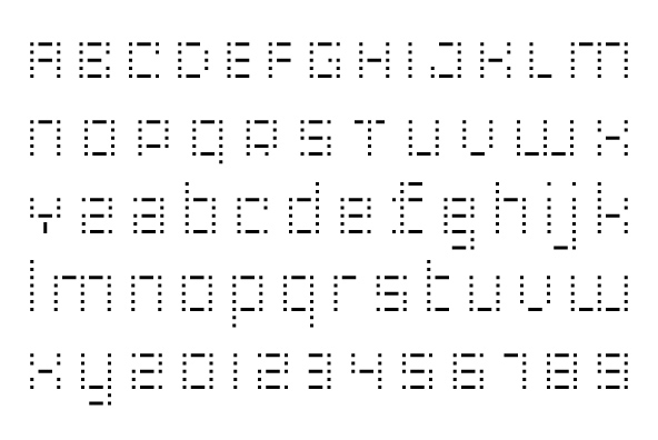 YWFT LED Extra Bold Font Poster #1