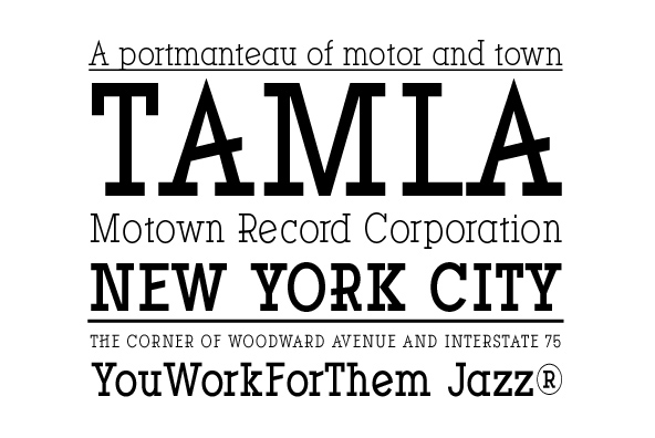 YWFT Motown Condensed Bold Font Poster #1