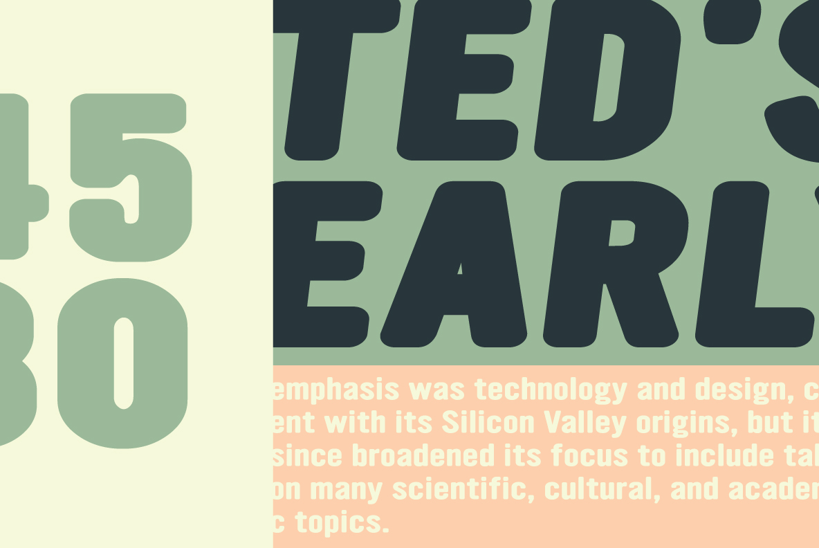 YWFT Ultramagnetic Expanded Regular Font Poster #2