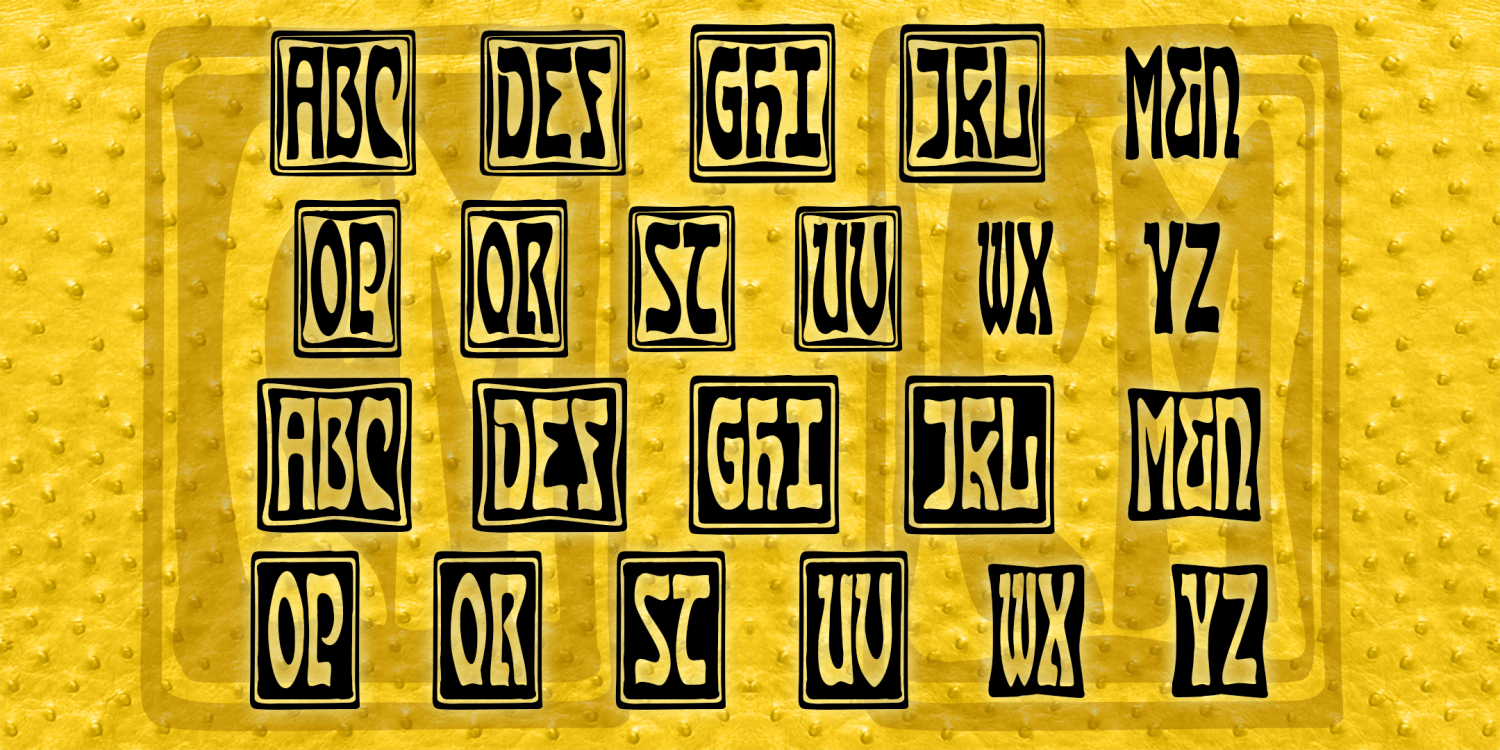 Carmen Monograms Font Family Poster