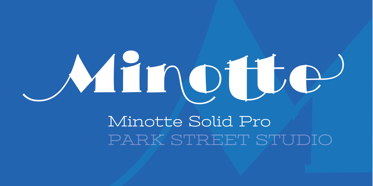 Minotte Solid Pro Font Poster #1