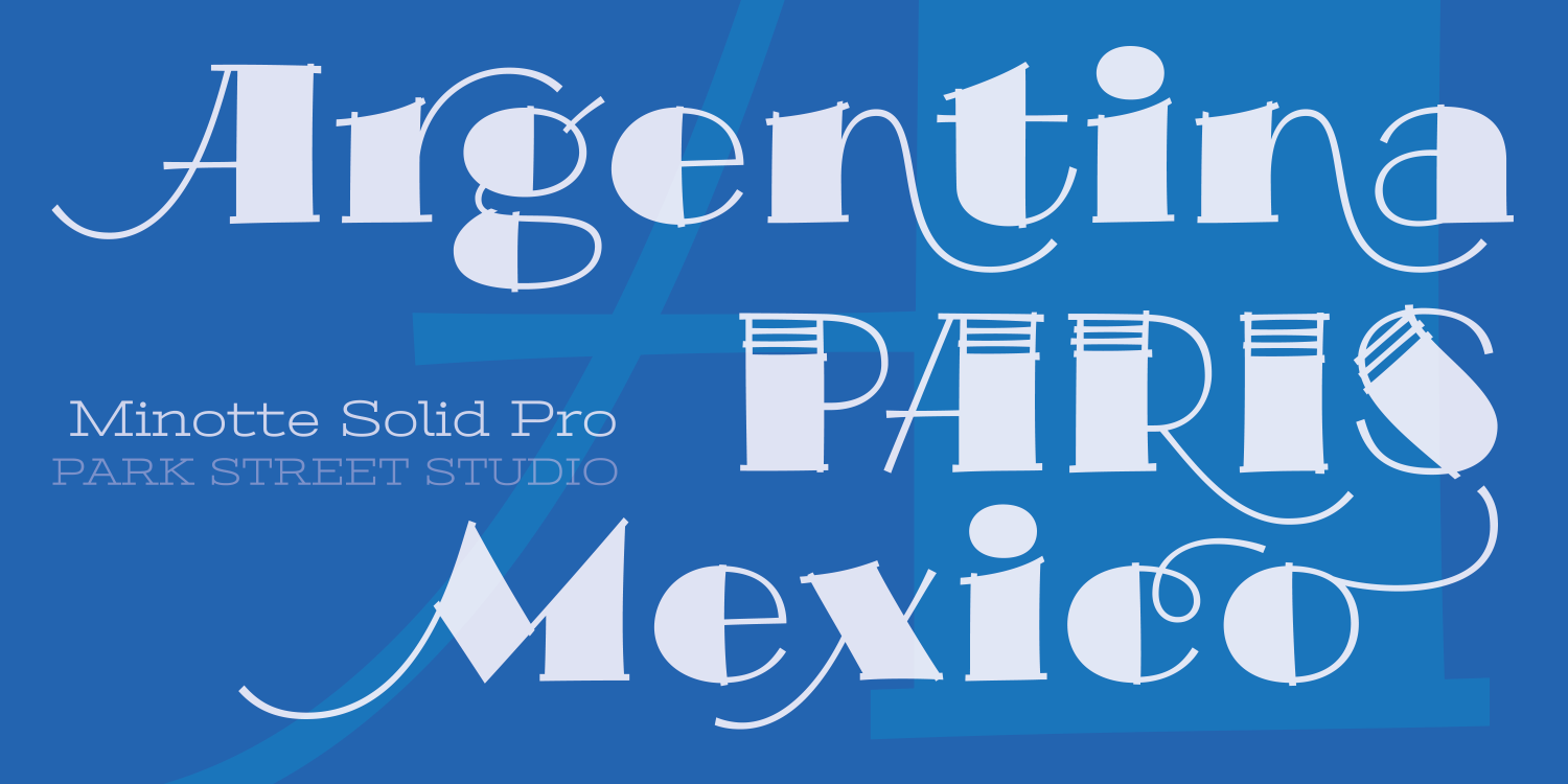Minotte Solid Pro Font Poster #1