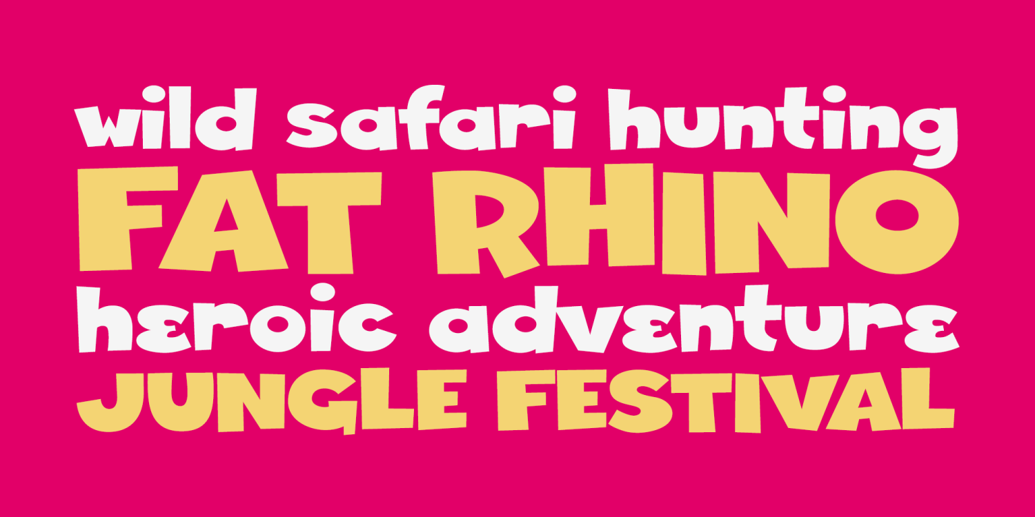 Fat Rhino PB Font Family
