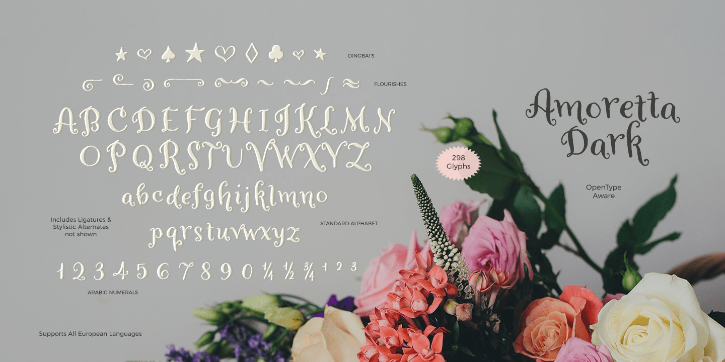 Amoretta Ornaments Font Poster #1