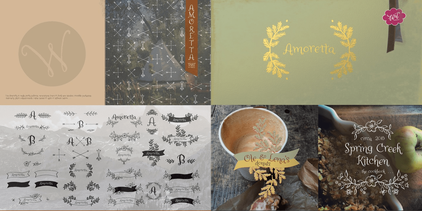 Amoretta Ornaments Font Poster #1