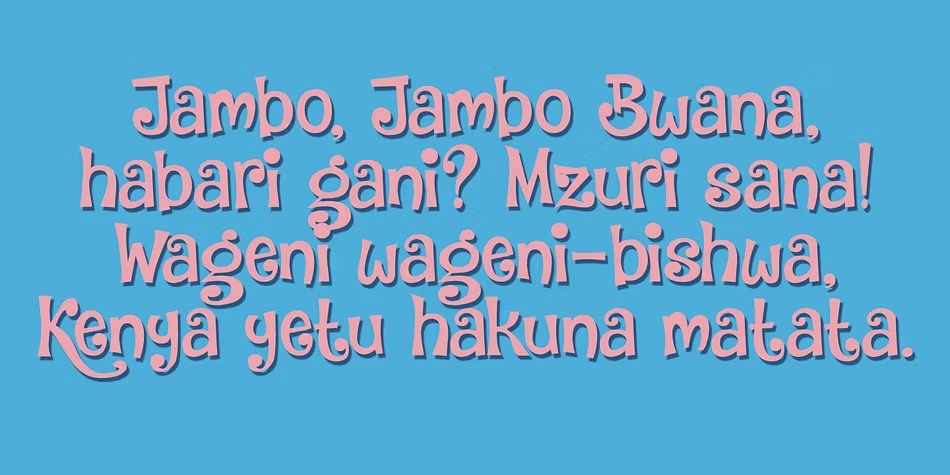 Jambo Font Poster #1