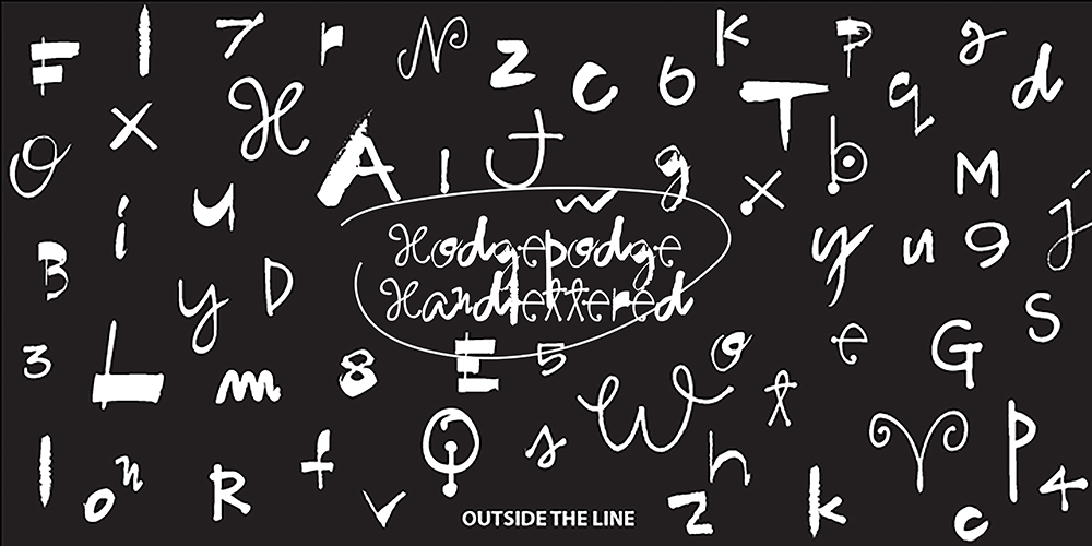 Hodgepodge Font Poster #1