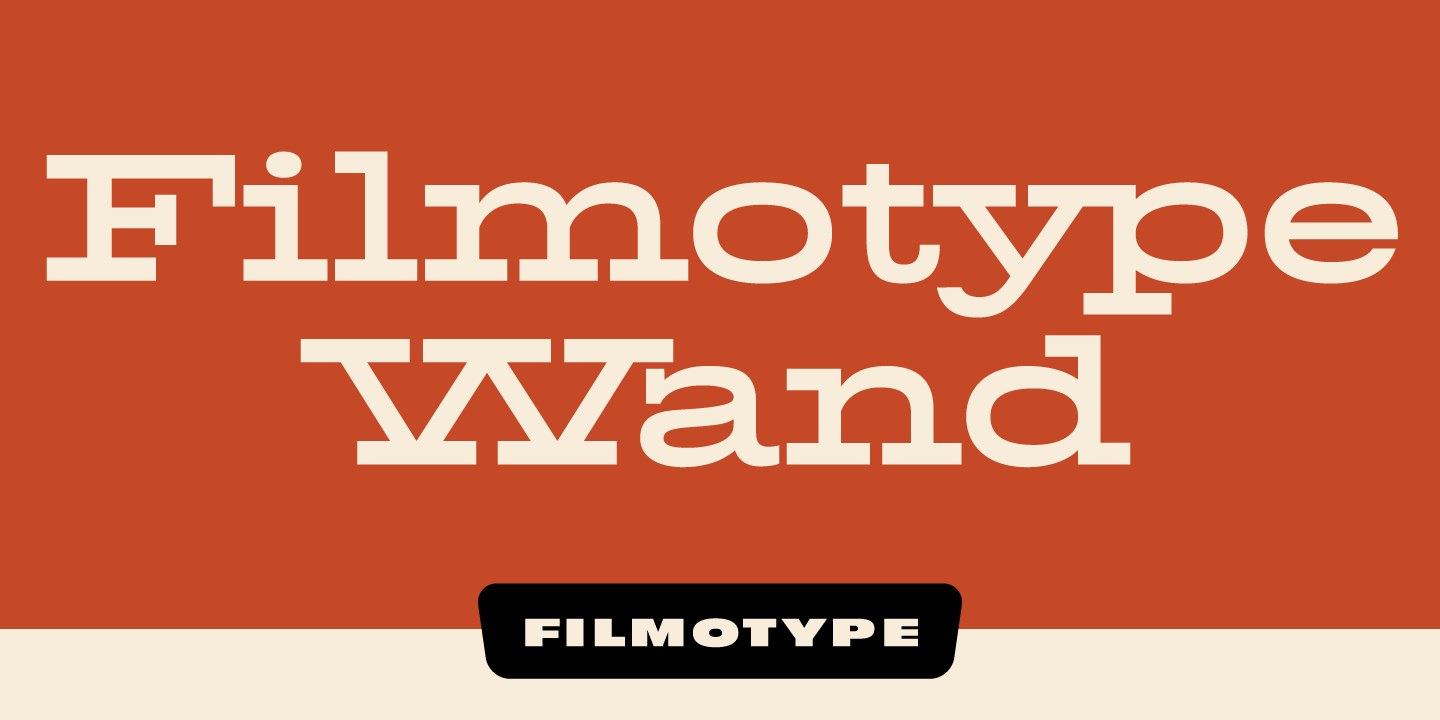 Filmotype Wand Font Poster #1